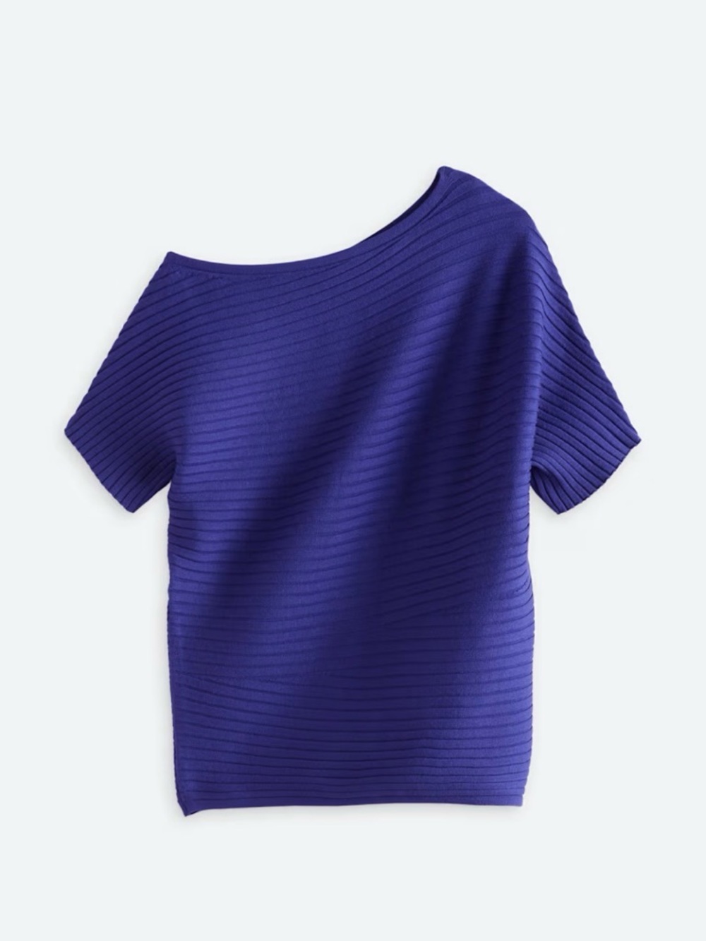 Asymmetrical Ribbed Sweater